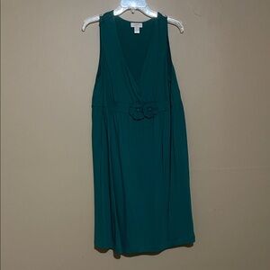 LOFT Teal Sleeveless Dress